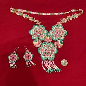 Use in excellent condition necklace with earrings.